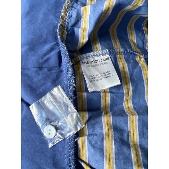 Ocean Breeze Kaia Stripe Button Front Peplum Camisole size XL - Picture 5 of 5